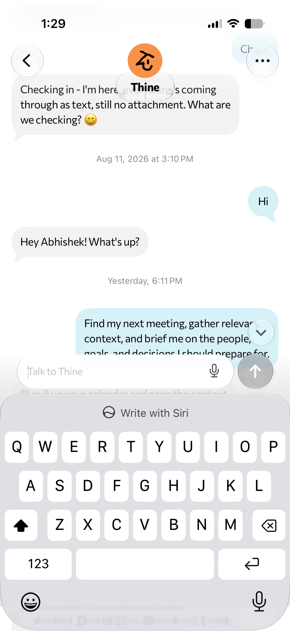 Thine: Personal AI Companion preview 7